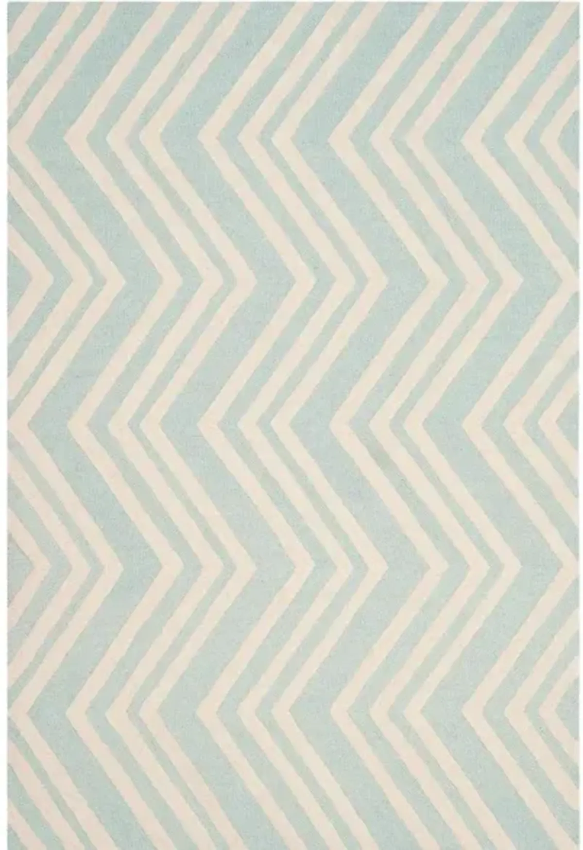 Santana Kid's Area Rug in Mint & Ivory by Safavieh