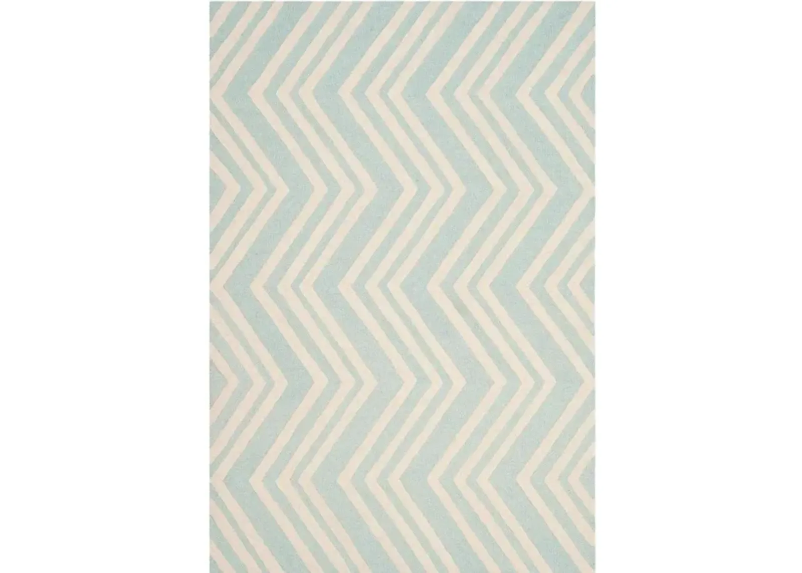 Santana Kid's Area Rug in Mint & Ivory by Safavieh