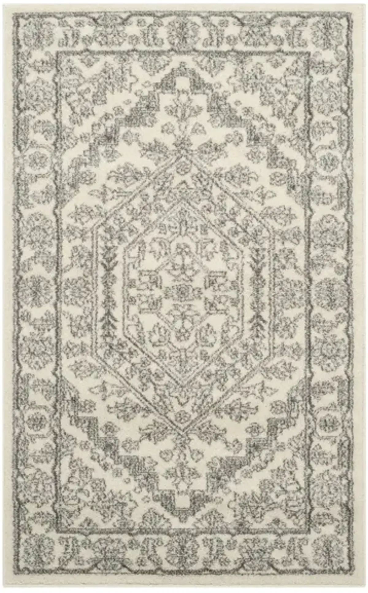 Adirondack Area Rug in Ivory/Silver by Safavieh