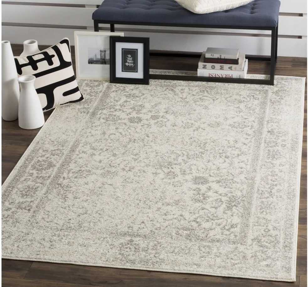 Adirondack Area Rug in Ivory/Silver by Safavieh