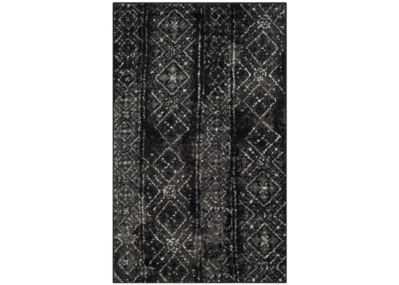 Adirondack Area Rug in Black/Silver by Safavieh