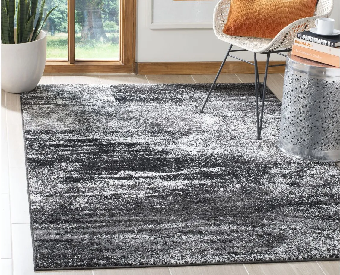 Adirondack Area Rug in Silver/Black by Safavieh