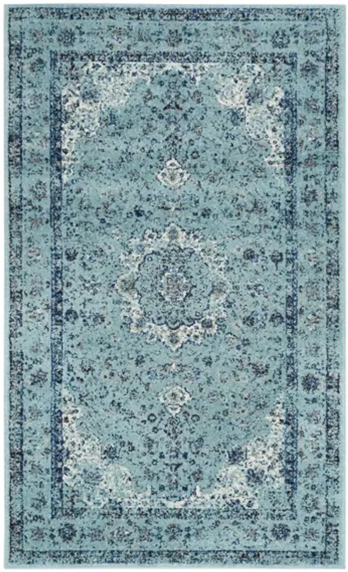 Evoke Area Rug in Light Blue/Light Blue by Safavieh