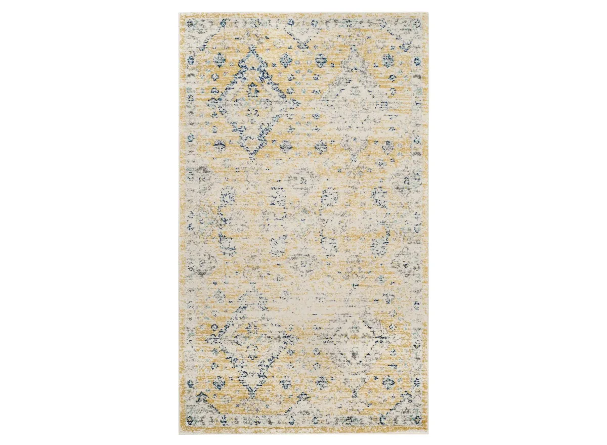 Evoke Area Rug in Gold/Ivory by Safavieh