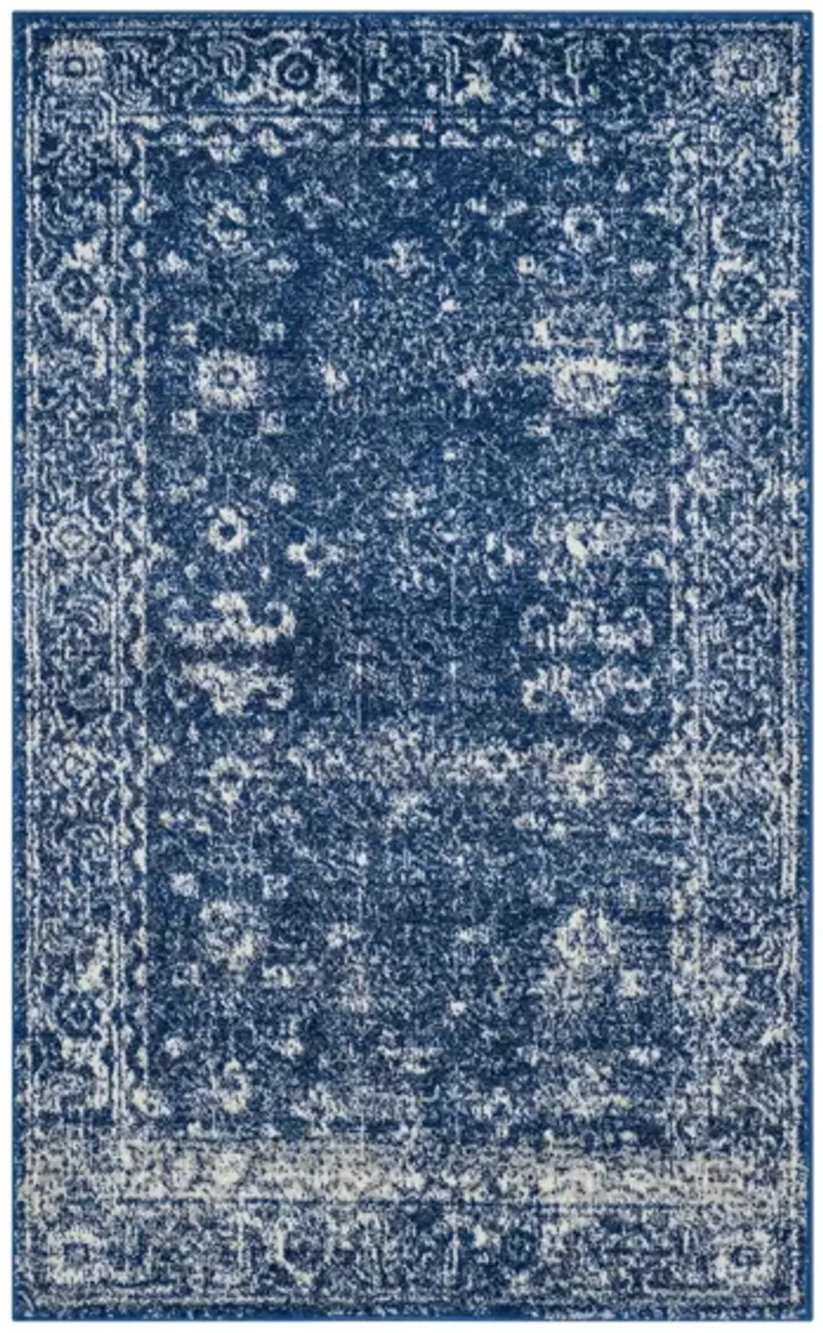 Evoke Area Rug in Navy/Ivory by Safavieh