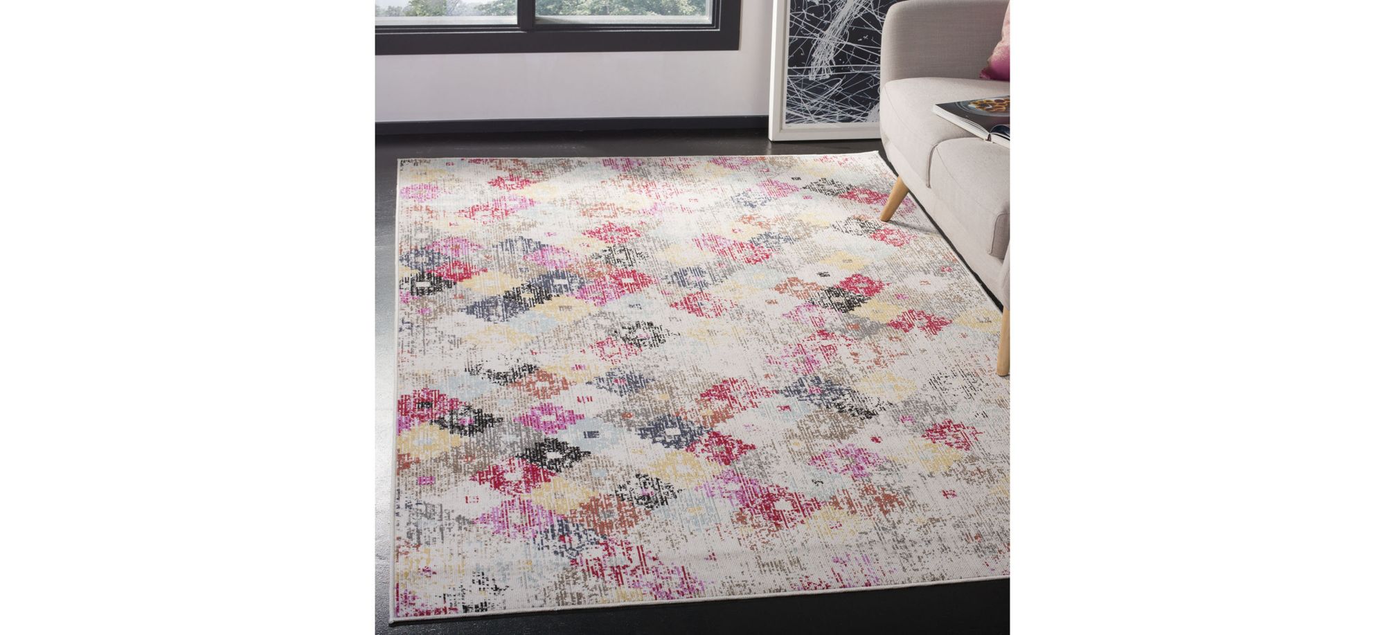 Montage I Area Rug in Taupe & Multi by Safavieh