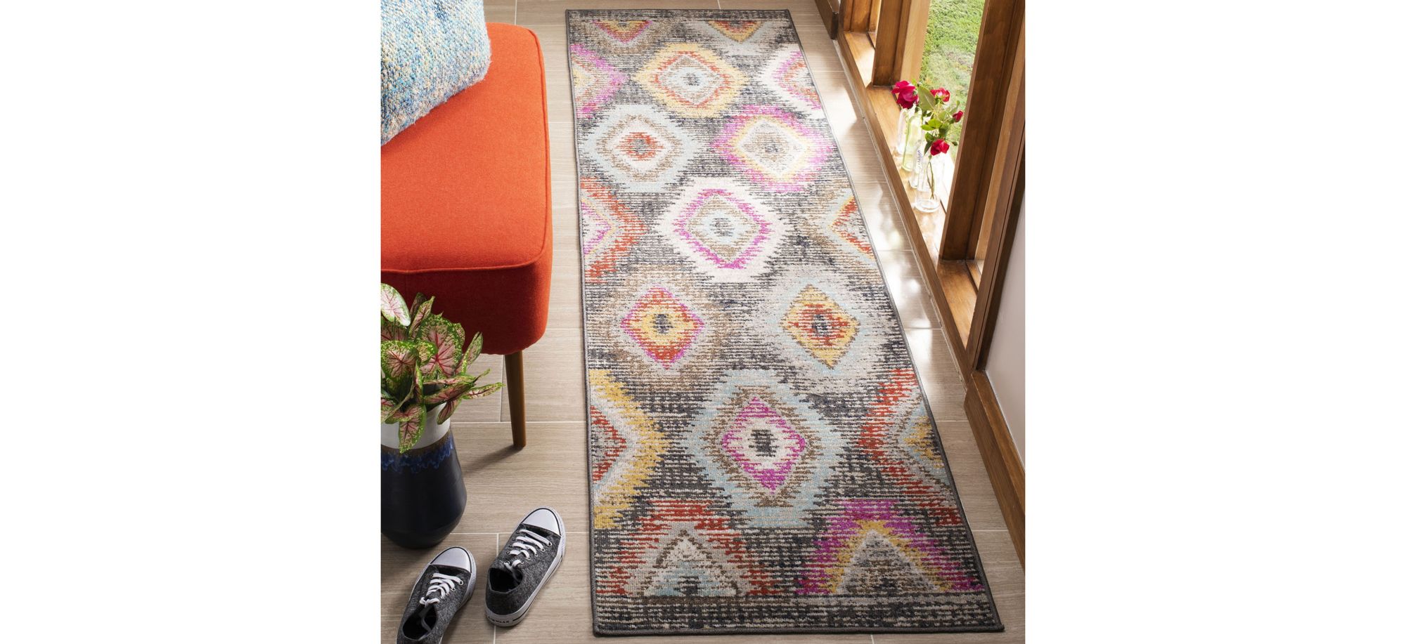 Montage II Area Rug in Gray & Multi by Safavieh