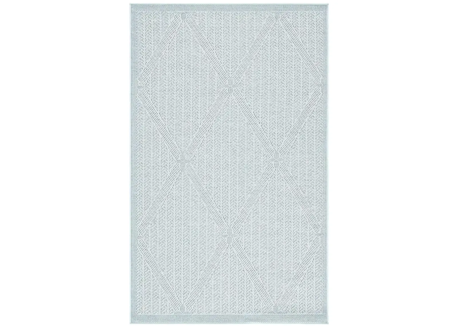 Bermuda Wide Diamond Indoor/Outdoor Area Rug in Light Blue & Ivory by Safavieh