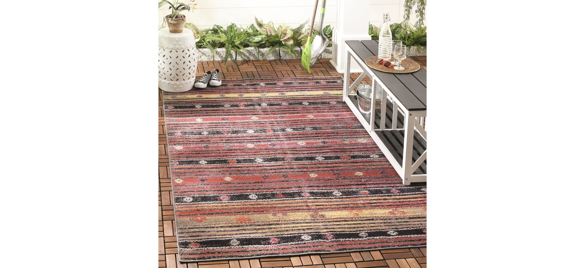 Montage II Area Rug in Rust & Multi by Safavieh