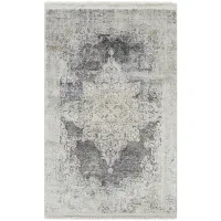 Solaris Opal Rug in Charcoal, Taupe, Medium Gray, Bright Yellow, White, Light Gray by Surya