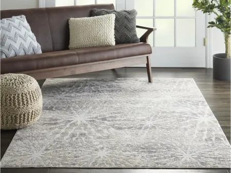 Silky Textures Area Rug in Ivory/Beige by Nourison