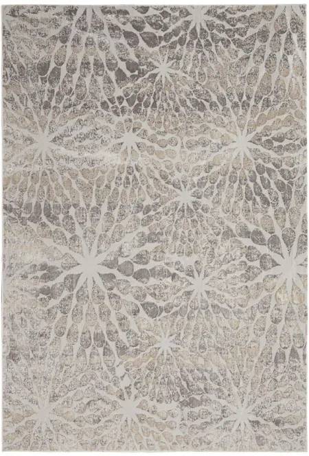 Silky Textures Area Rug in Ivory/Beige by Nourison