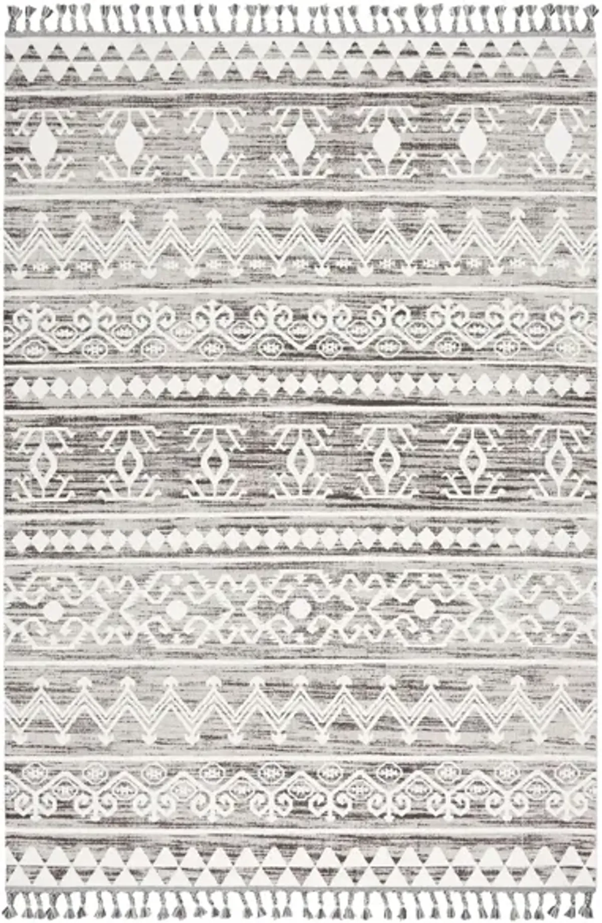 Arzilah Area Rug in Grey/Ivory by Nourison