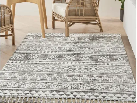 Arzilah Area Rug in Grey/Ivory by Nourison