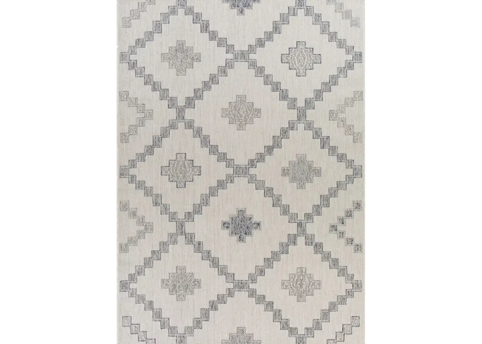 Tuareg Area Rug in Off-White, Navy, Blue, Pale Blue by Surya