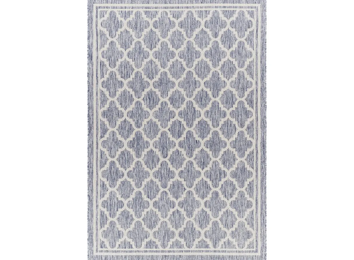 Tuareg Area Rug in Denim Blue, Tan by Surya