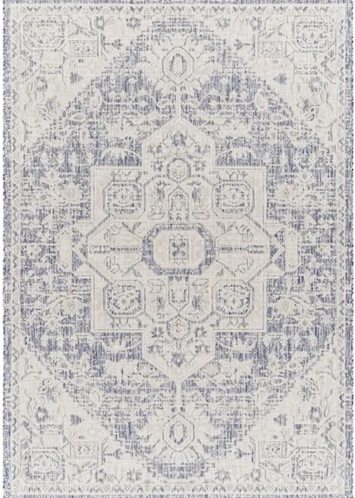 Tuareg Area Rug in Tan, Cream, Denim Blue by Surya