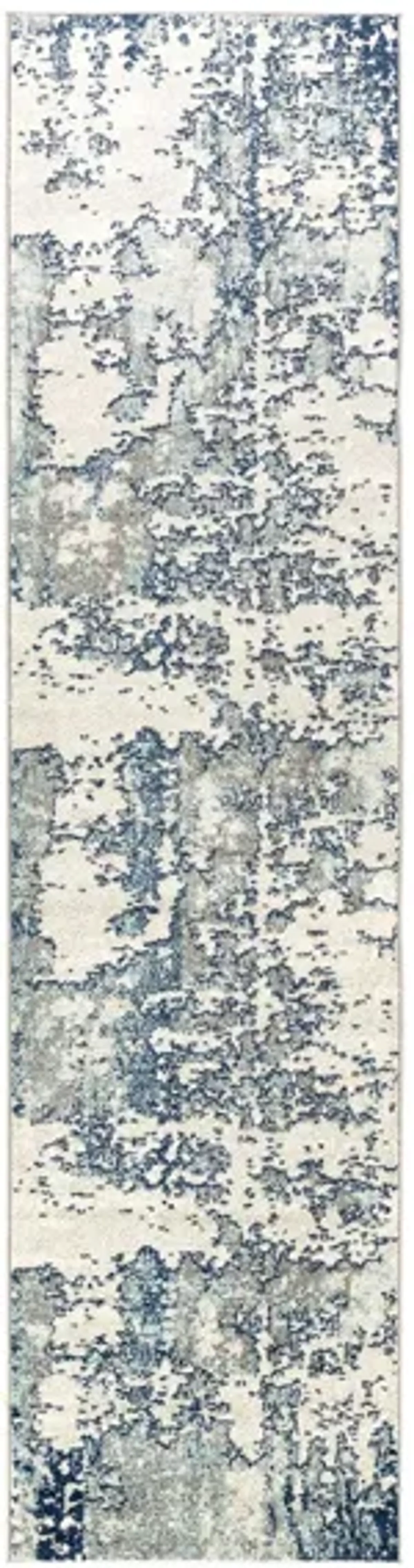 Sunderland Rug in Navy, Aqua, Light Gray, White, Medium Gray by Surya