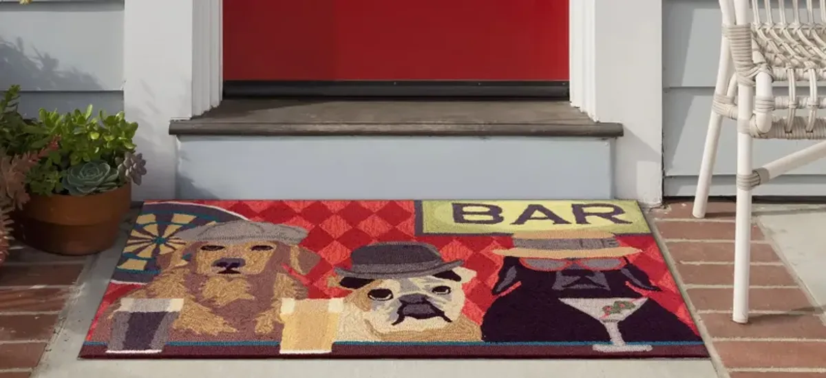 Frontporch Bar Patrol Indoor/Outdoor Area Rug