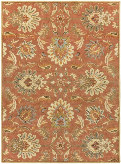 Caesar Area Rug in Camel, Burnt Orange, Sage, Clay, Olive, Moss, Taupe, Dark Brown by Surya