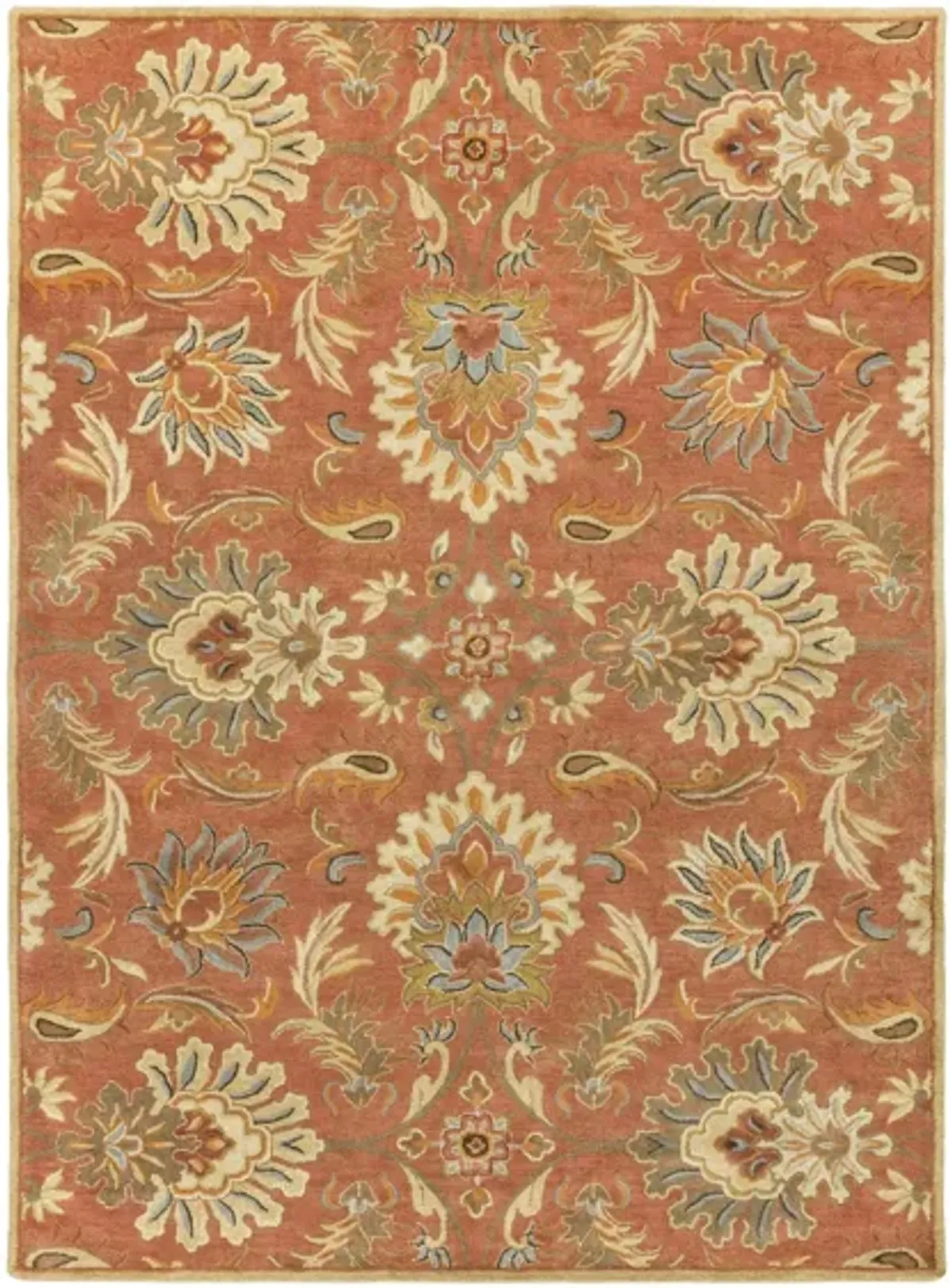 Caesar Area Rug in Camel, Burnt Orange, Sage, Clay, Olive, Moss, Taupe, Dark Brown by Surya