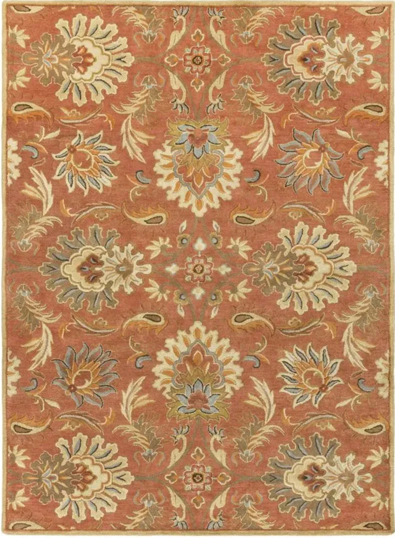 Caesar Area Rug in Camel, Burnt Orange, Sage, Clay, Olive, Moss, Taupe, Dark Brown by Surya