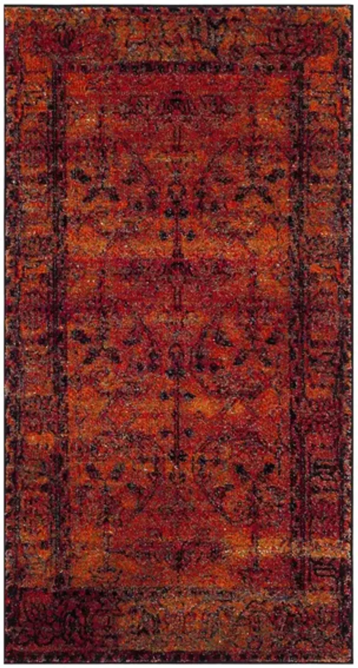 Vintage Hamadan I Area Rug in Orange by Safavieh