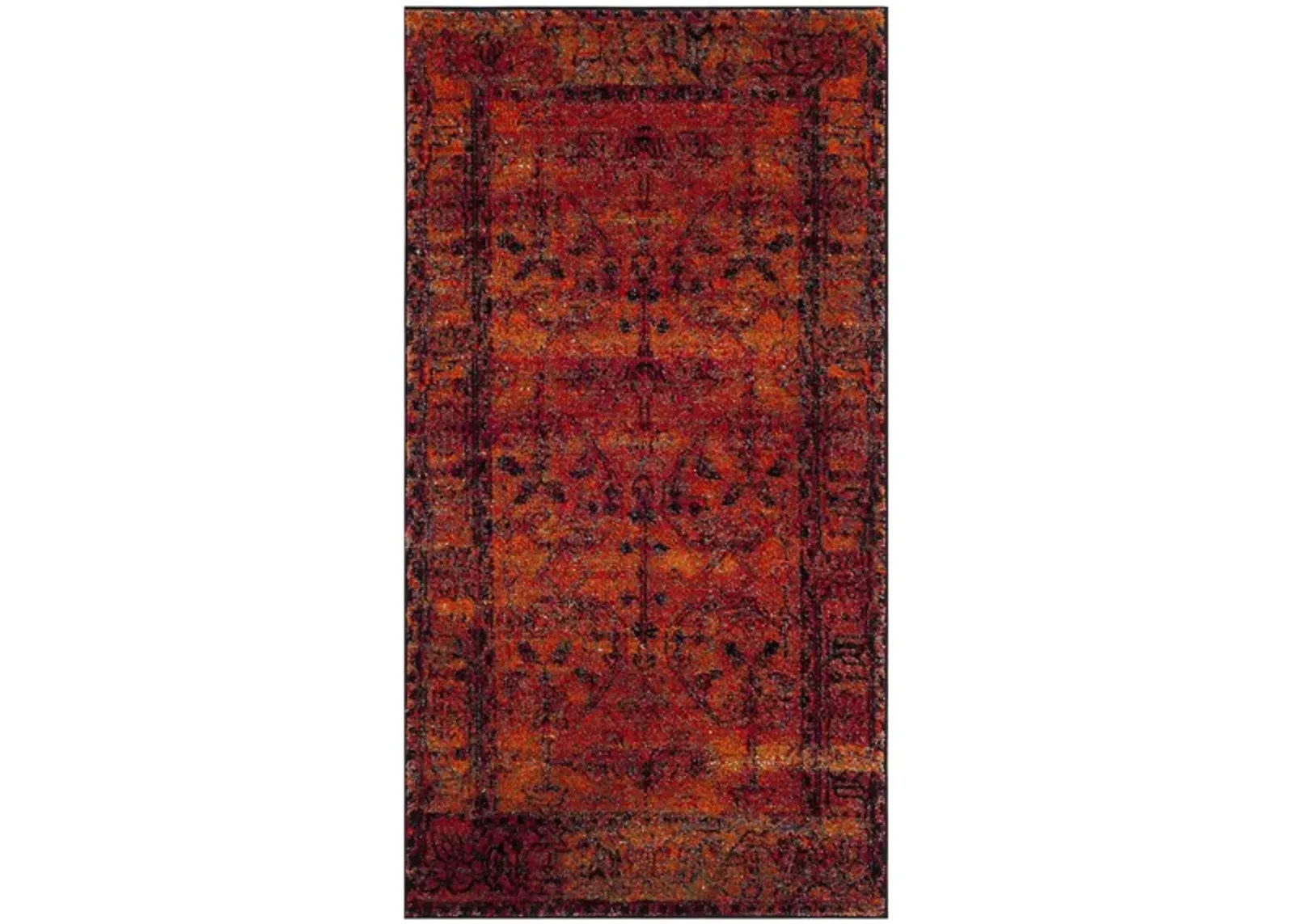 Vintage Hamadan I Area Rug in Orange by Safavieh