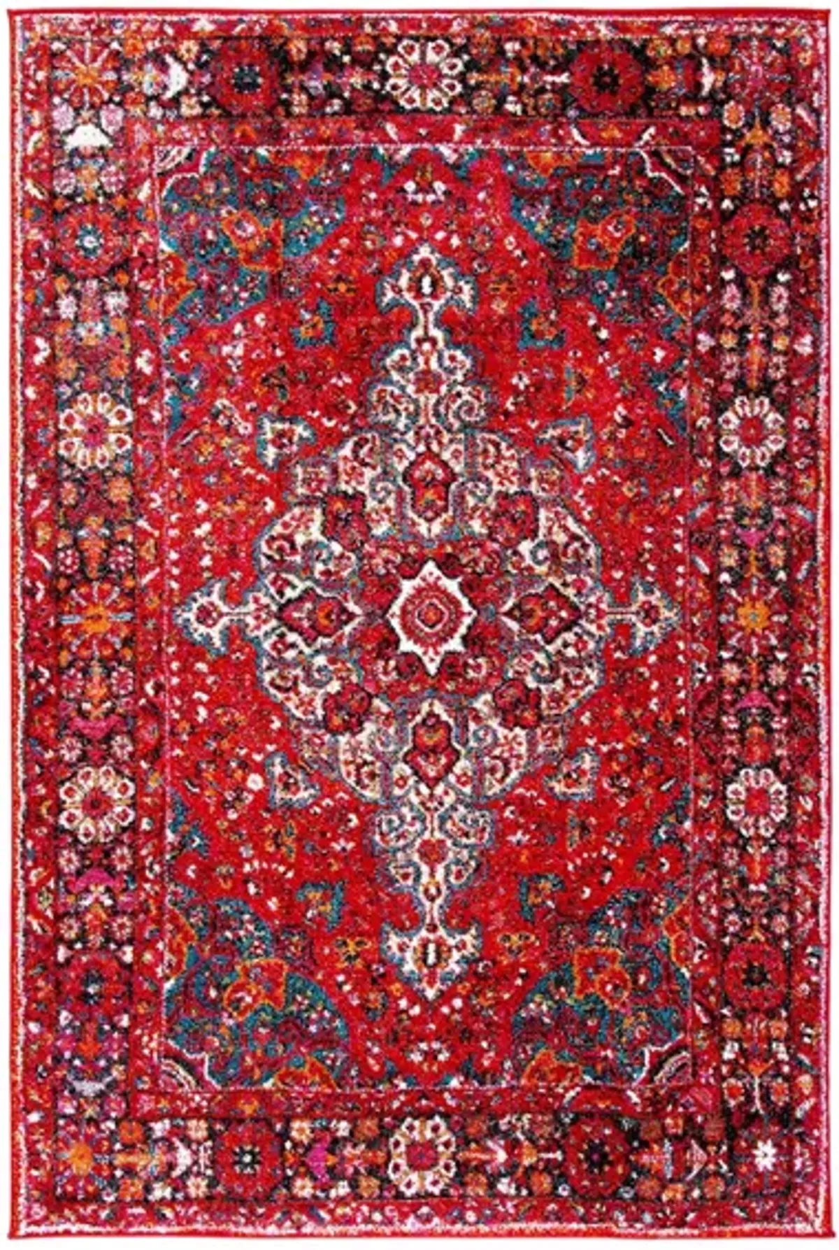 Vintage Hamadan I Area Rug in Red by Safavieh