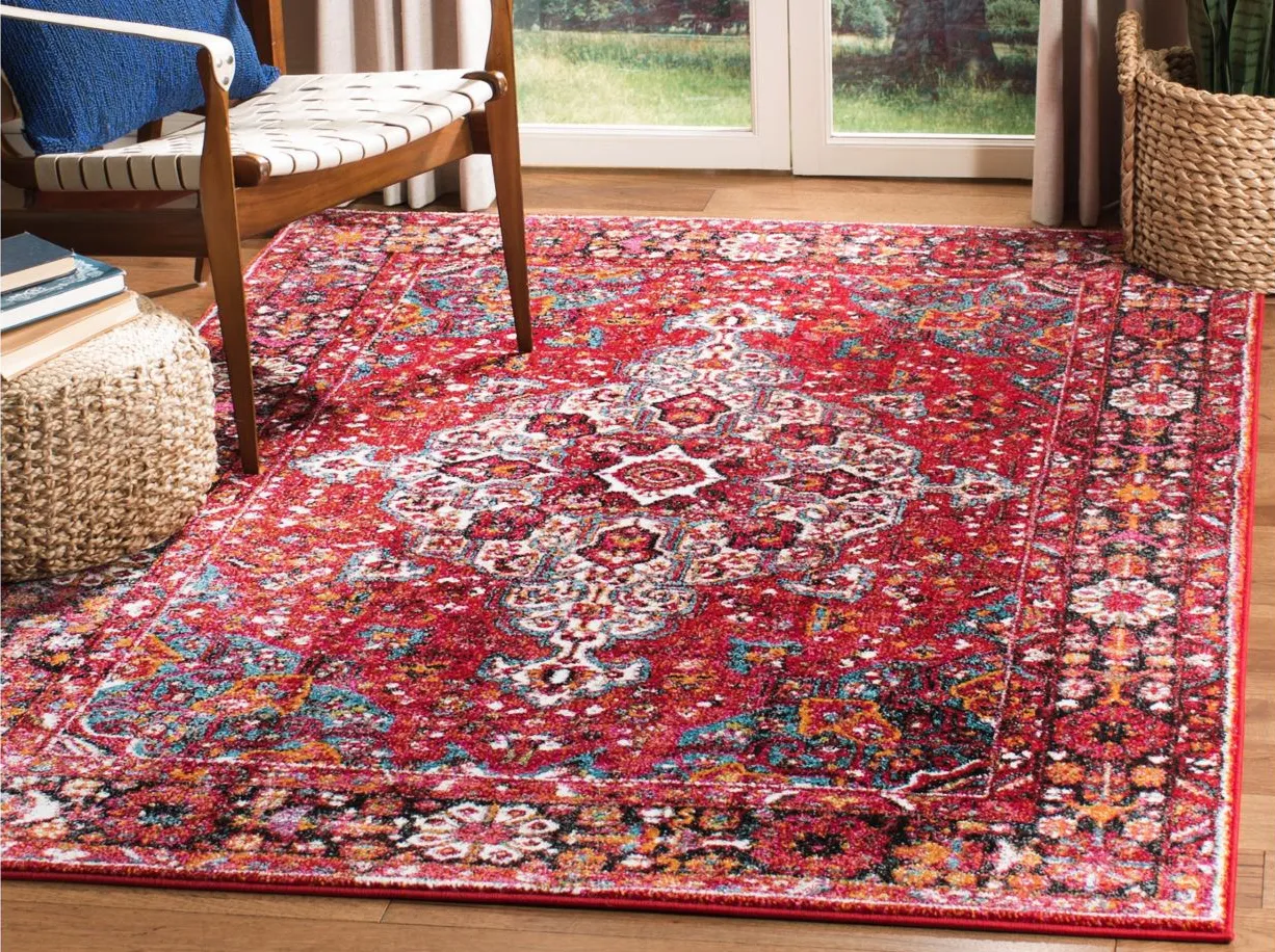 Vintage Hamadan I Area Rug in Red by Safavieh