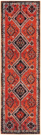 Vintage Hamadan IV Area Rug in Orange & Red by Safavieh