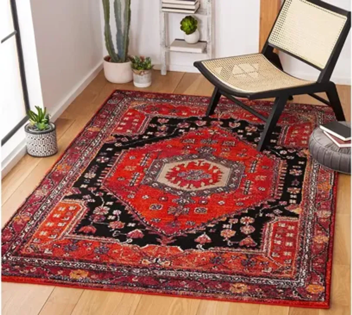 Hamadan Red Area Rug