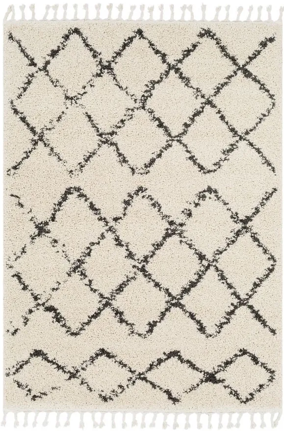 Lindstrom Area Rug in Charcoal, Beige by Surya