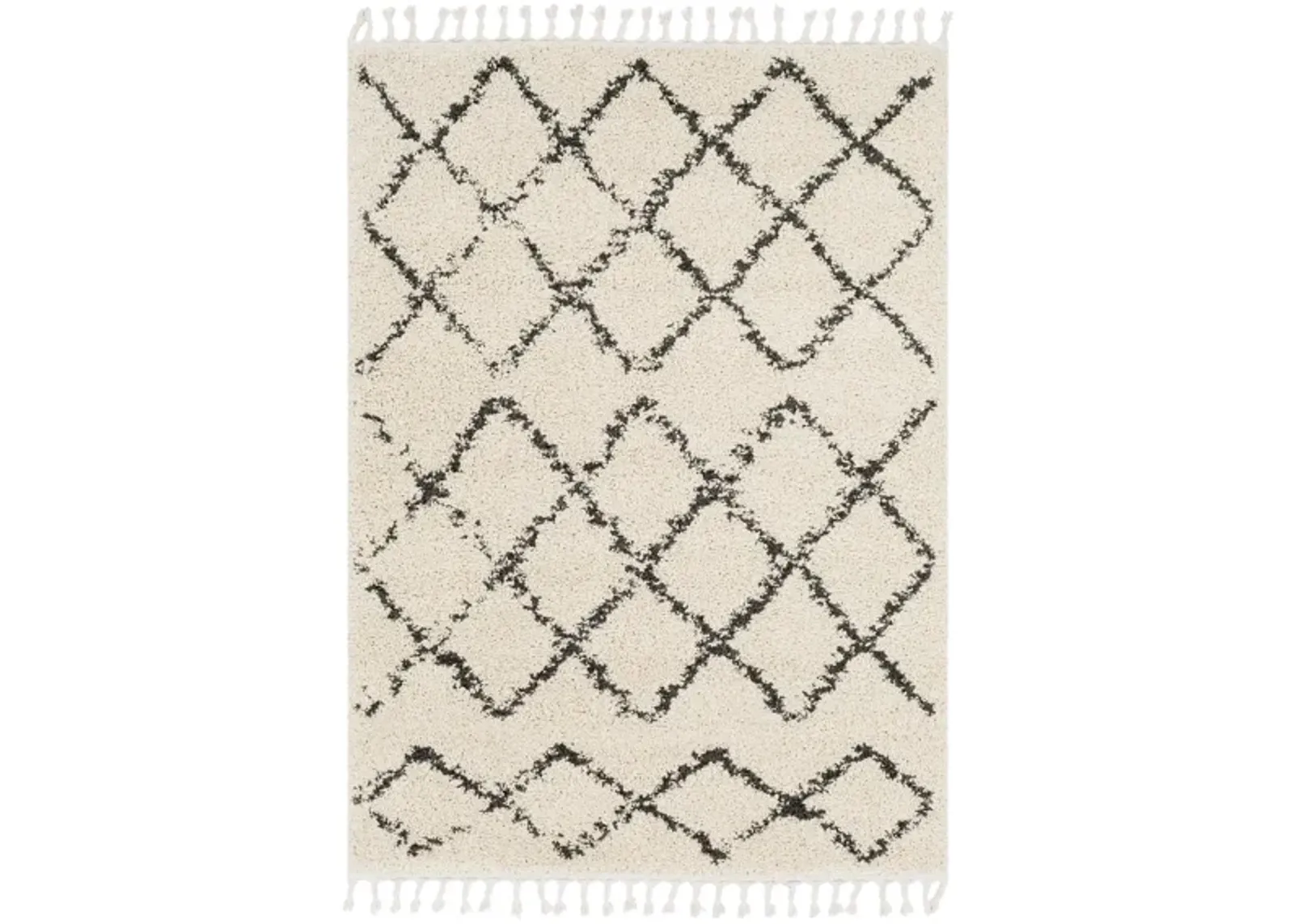 Lindstrom Area Rug in Charcoal, Beige by Surya