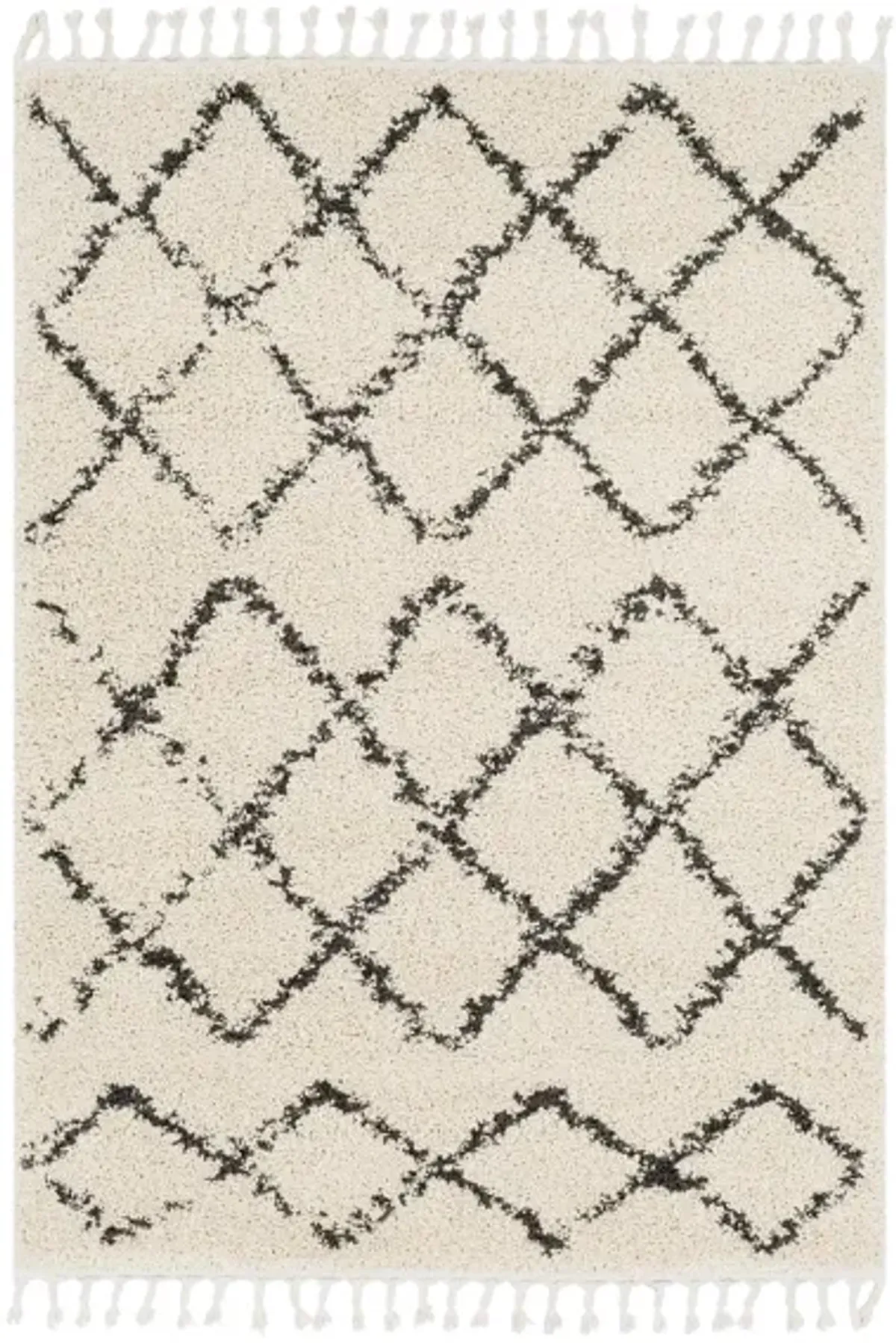 Lindstrom Area Rug in Charcoal, Beige by Surya