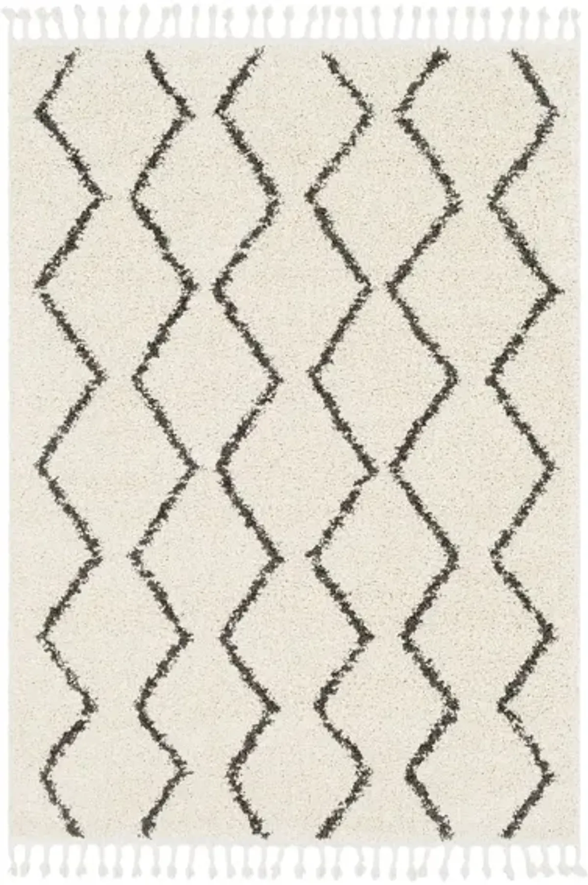 Lindstrom Area Rug in Charcoal, Beige by Surya