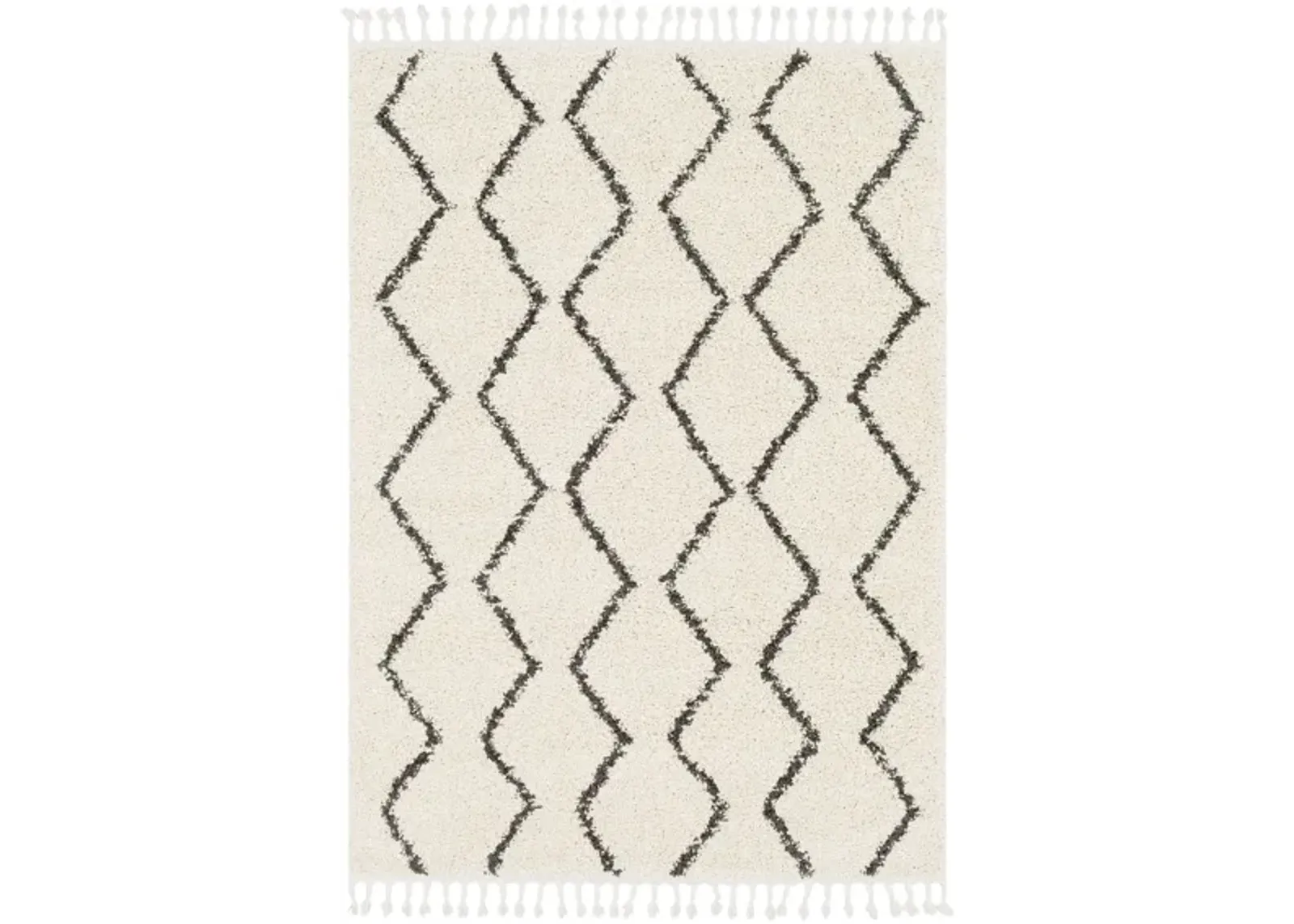 Lindstrom Area Rug in Charcoal, Beige by Surya