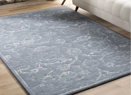 Contempo Area Rug in Denim, Pale Blue, Gray, Ivory by Surya