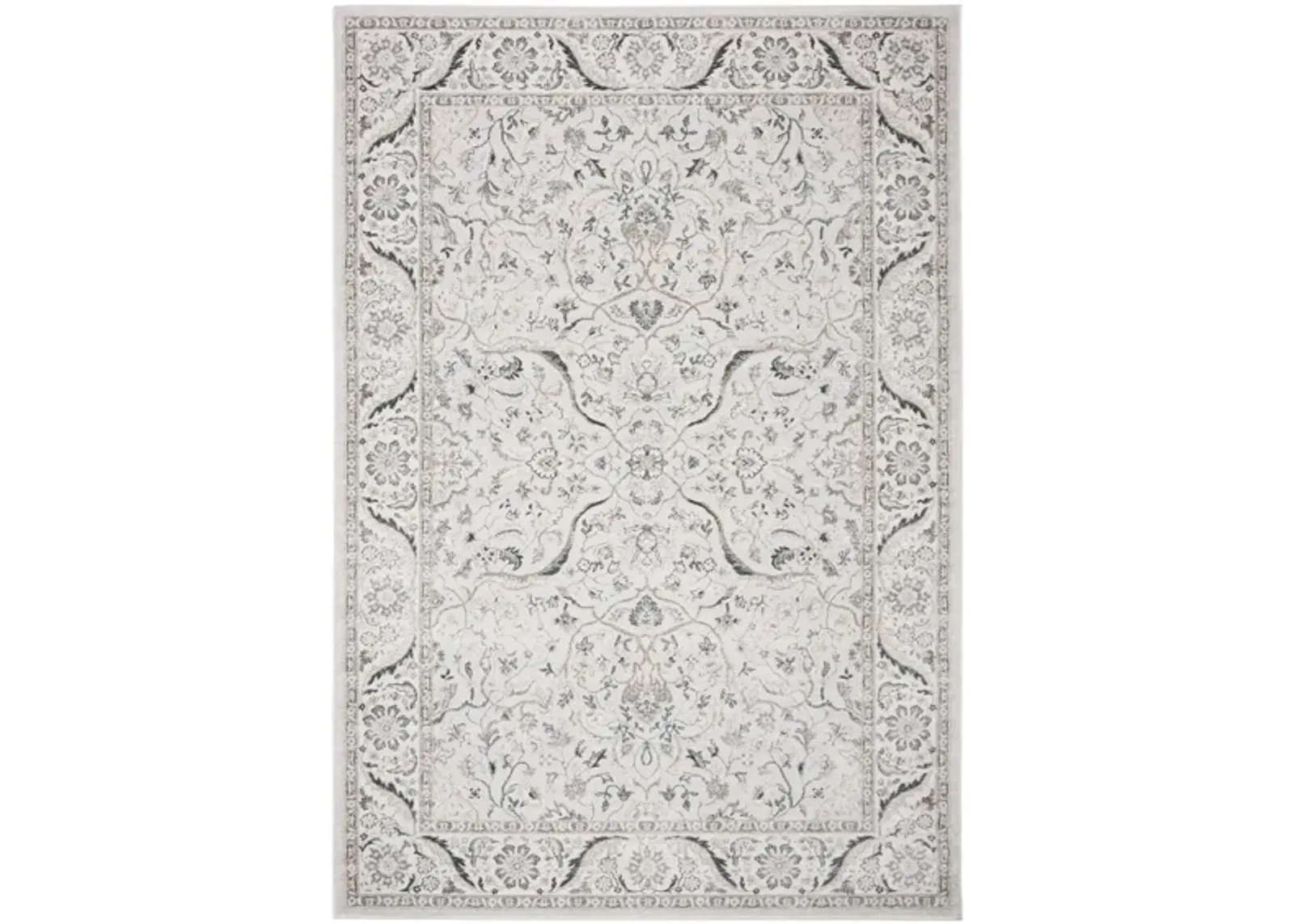 Isabella Area Rug in Light Gray/Cream by Safavieh