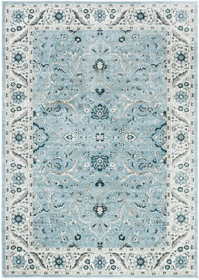 Isabella Area Rug in Light Blue/Cream by Safavieh