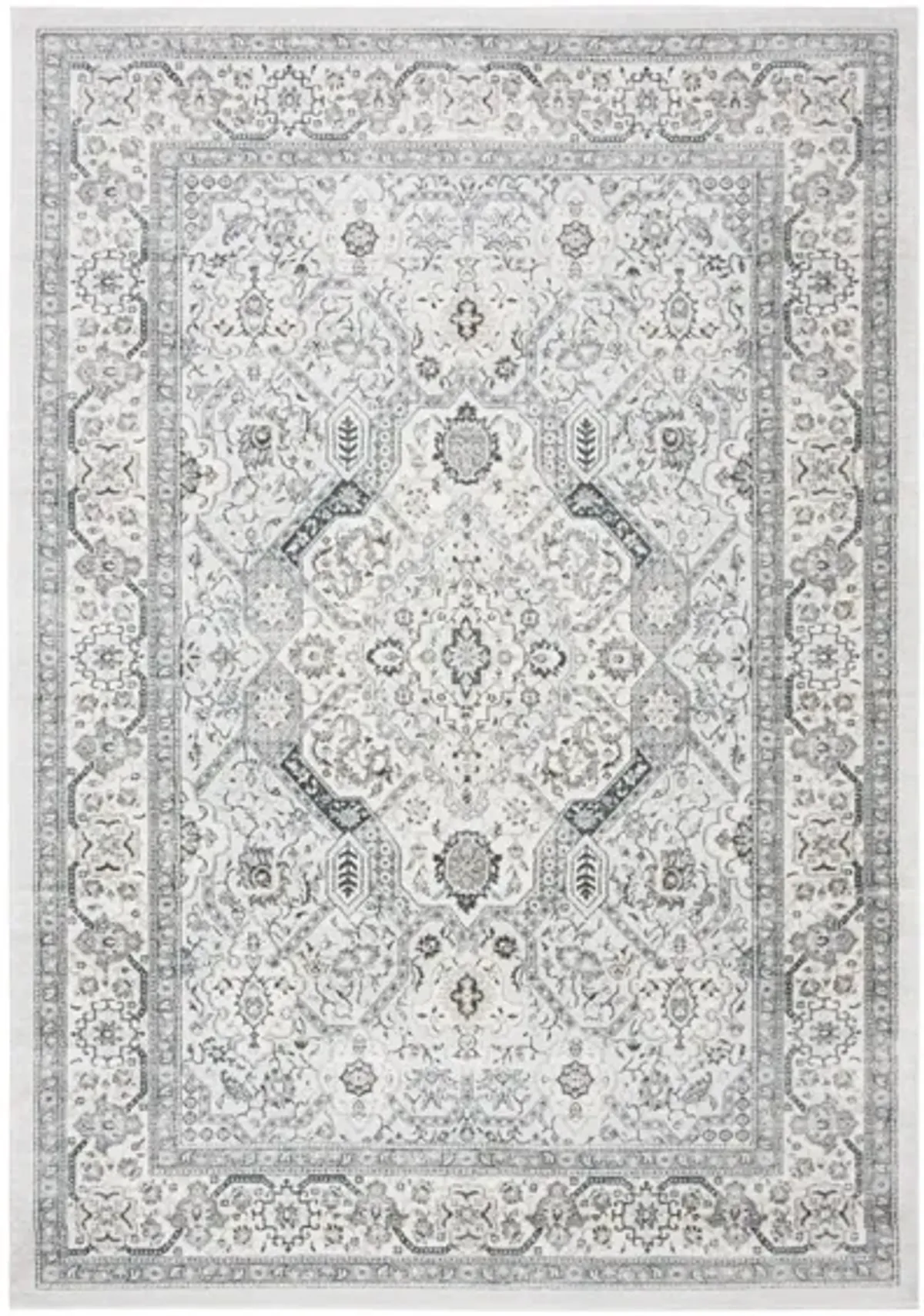 Isabella Area Rug in Gray/Cream by Safavieh