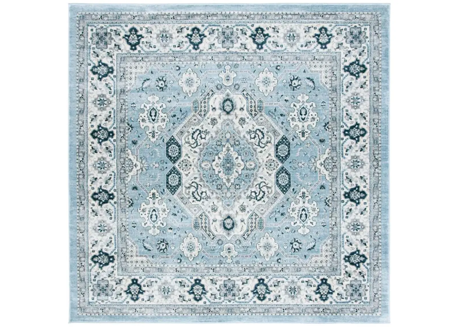 Isabella Area Rug in Blue/Creme by Safavieh