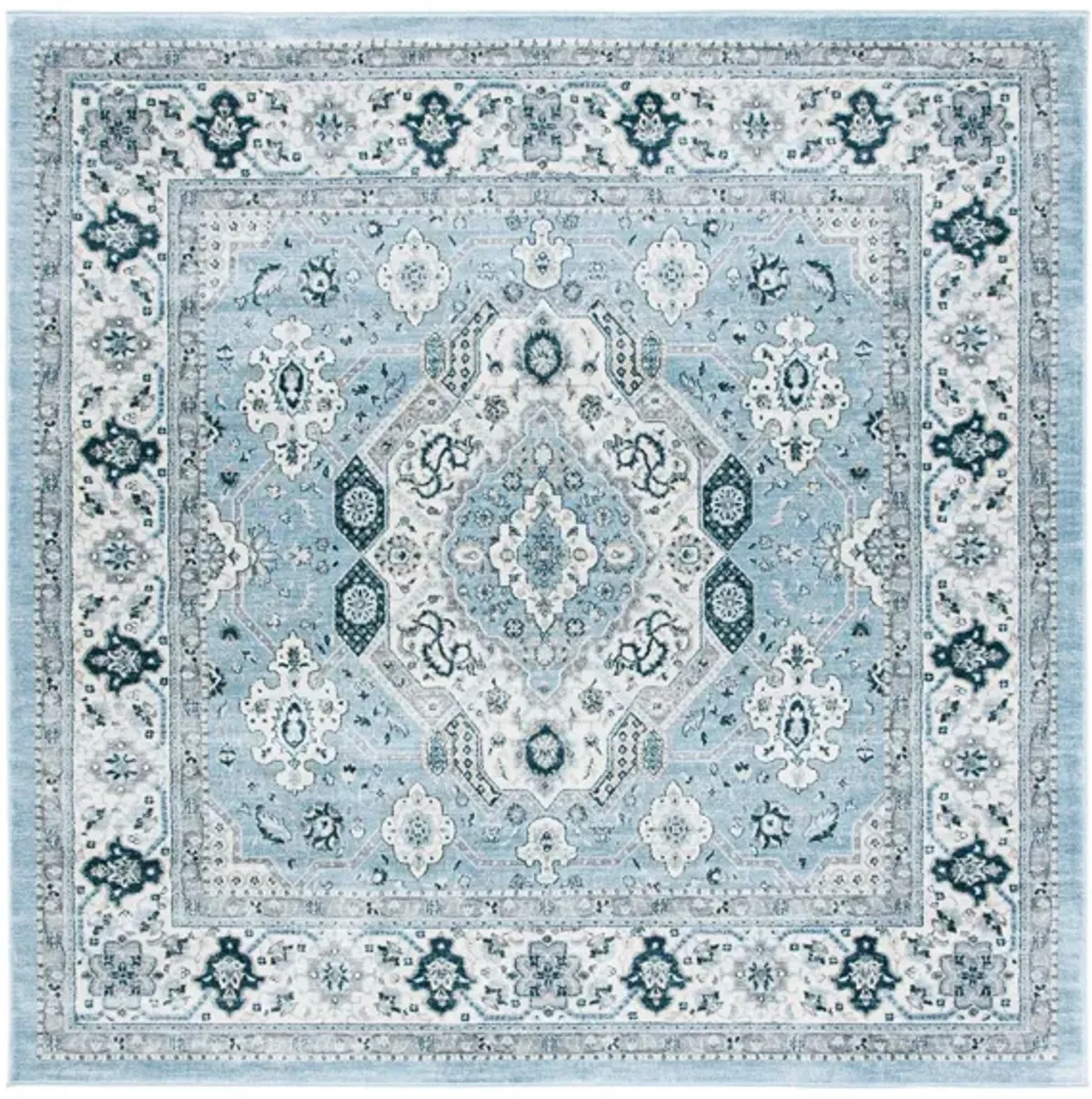 Isabella Area Rug in Blue/Creme by Safavieh