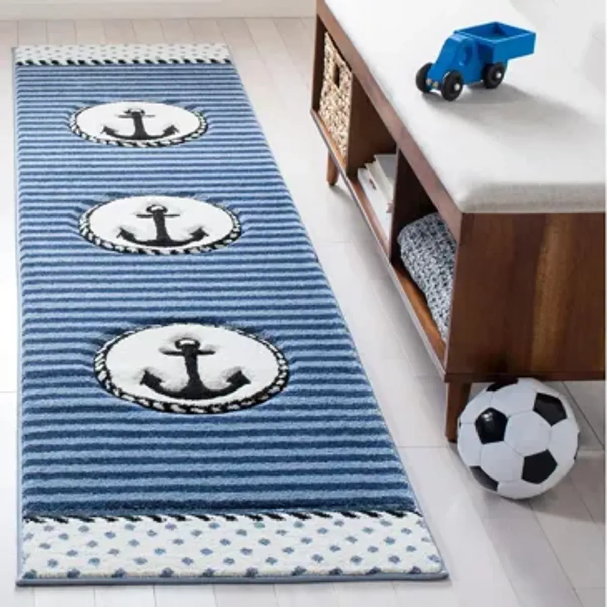 Carousel Anchor Kids Runner Rug