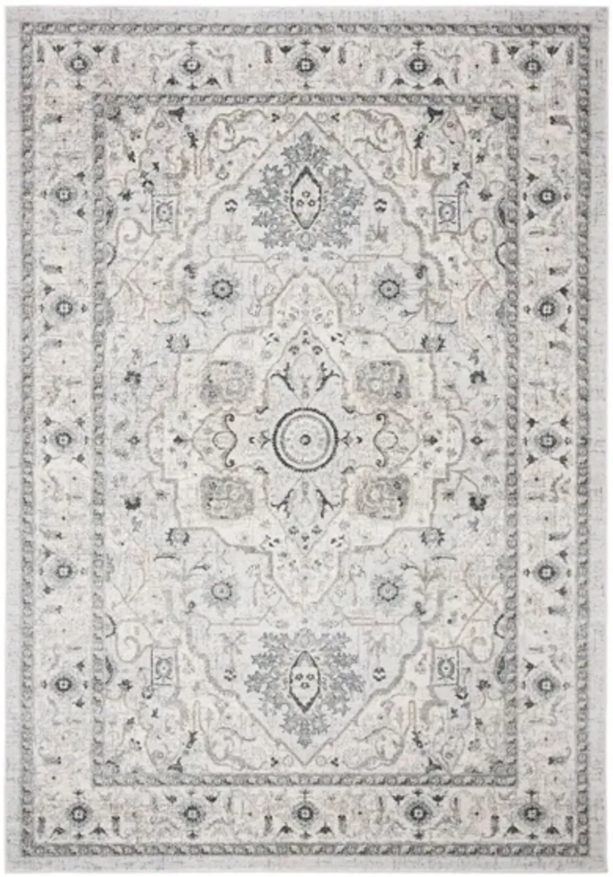 Isabella Area Rug in Light Gray/Gray by Safavieh