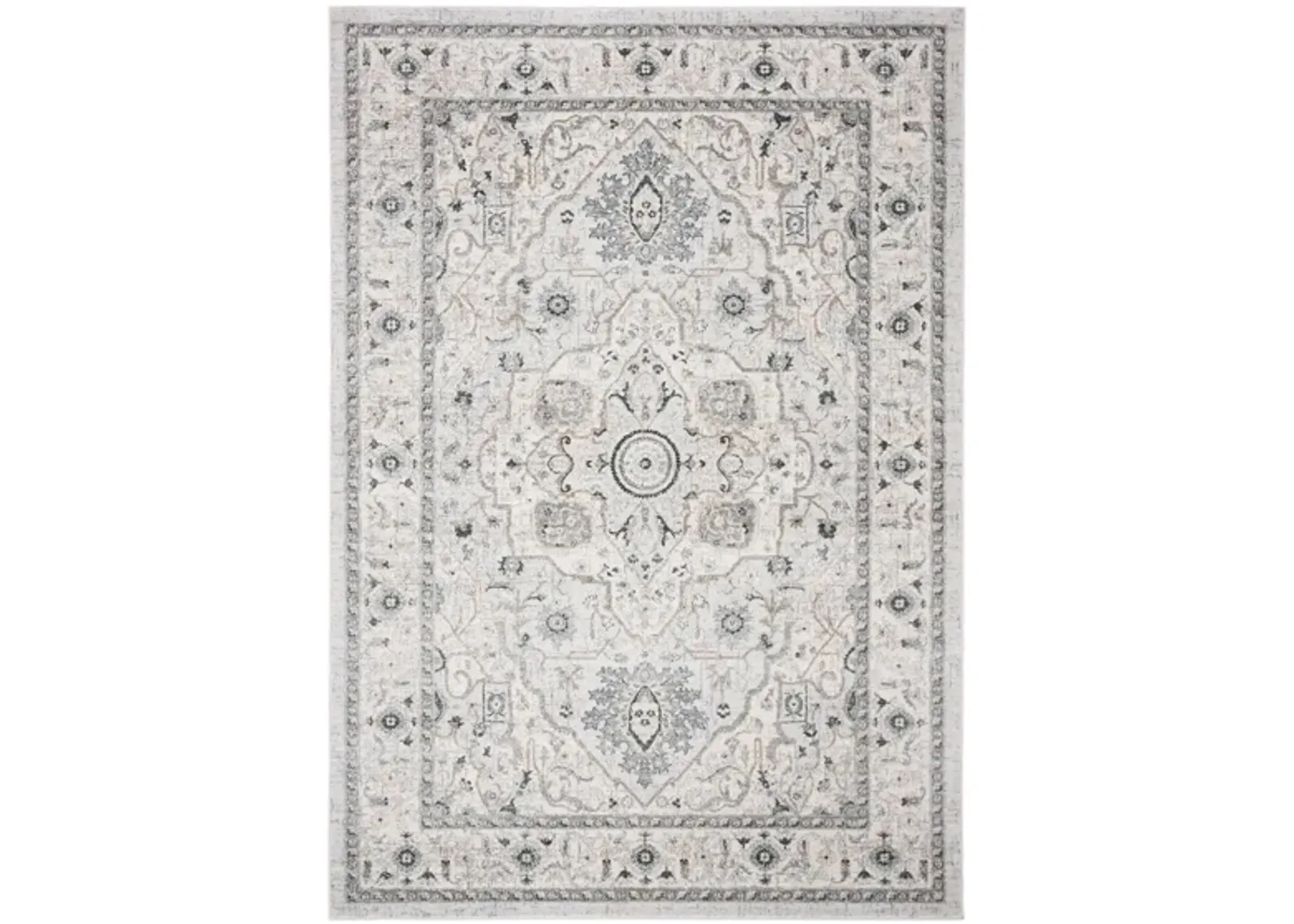 Isabella Area Rug in Light Gray/Gray by Safavieh