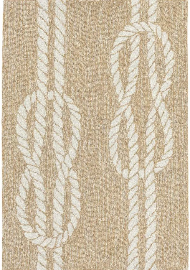 Ropes Indoor/Outdoor Area Rug in Neutral by Trans-Ocean Import Co Inc