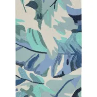 Leaf Indoor/Outdoor Area Rug in Blue by Trans-Ocean Import Co Inc