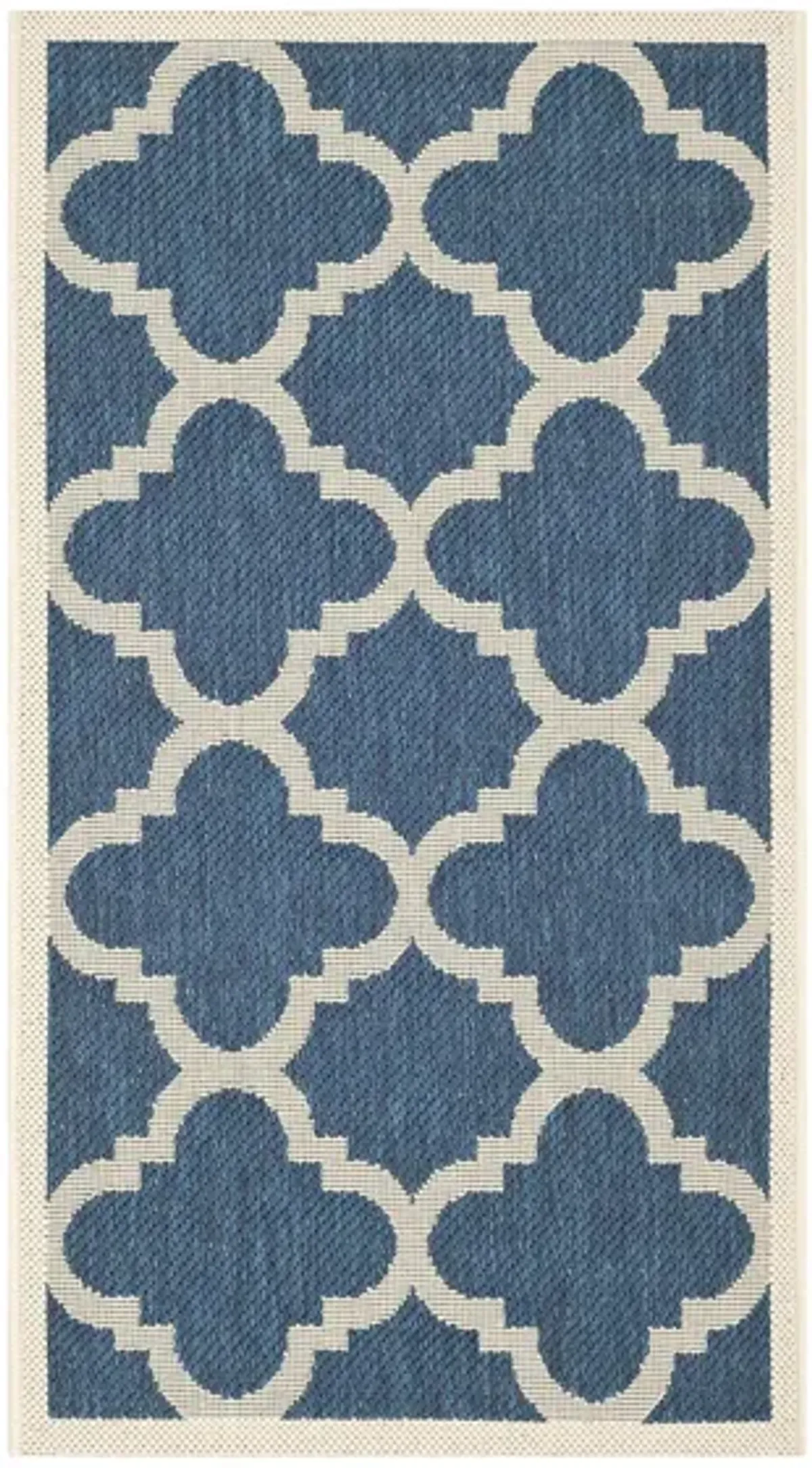 Courtyard Area rug in Navy/Beige by Safavieh