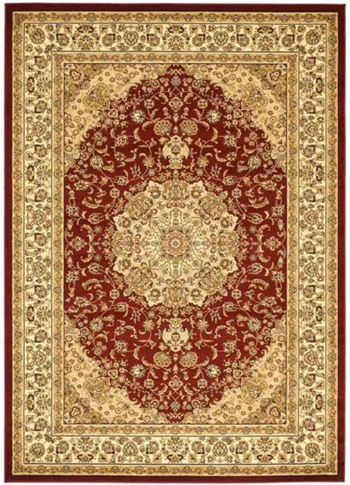 Fareham Area Rug in Red / Ivory by Safavieh